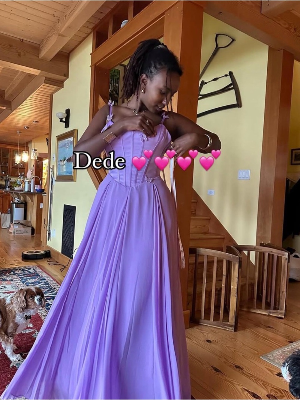 Elegant Purple Evening Gown